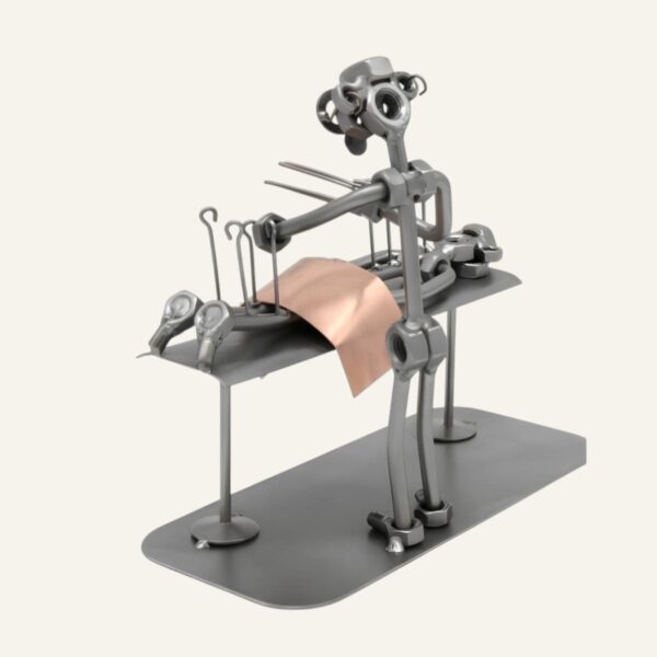 Cadeau acupuncteur - figurine acupuncteur en métal
