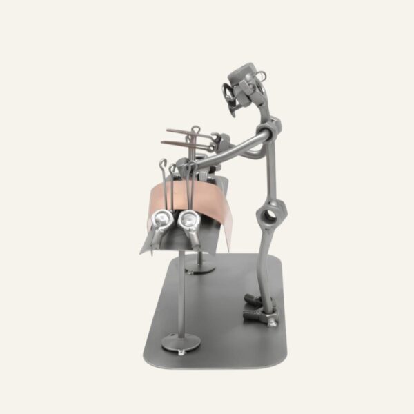 Cadeau acupuncteur - figurine acupuncteur en métal