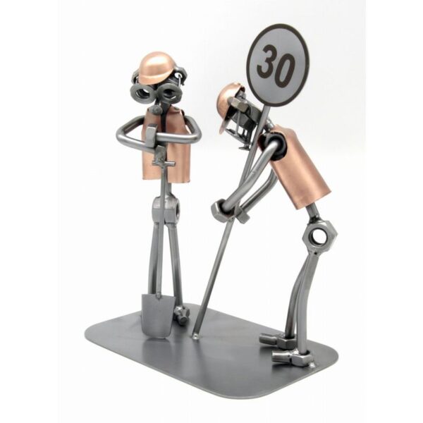 Figurine ouvrier de chantier - Cadeau BTP