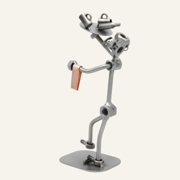 Cadeau pour serveur - Figurine serveur en métal