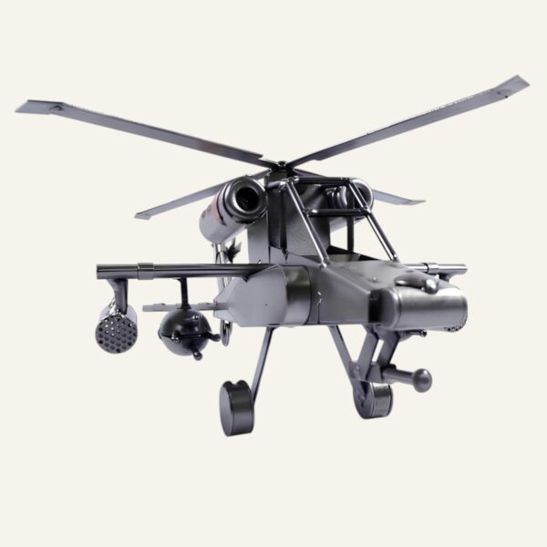 Maquette hélicoptère Apache en métal