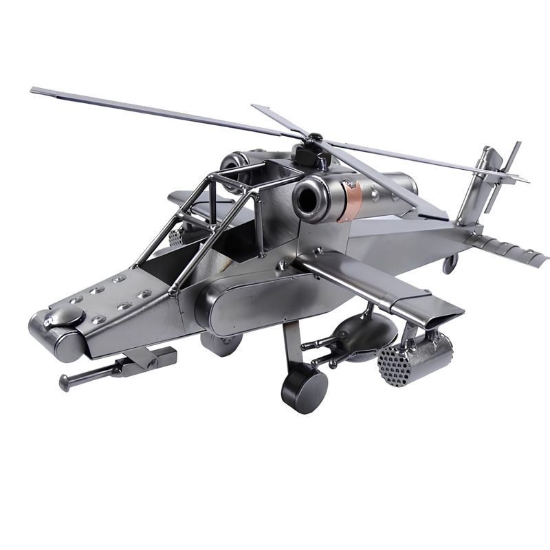 Maquette hélicoptère APACHE en métal 8