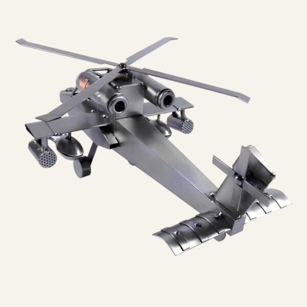 Maquette hélicoptère Apache en métal