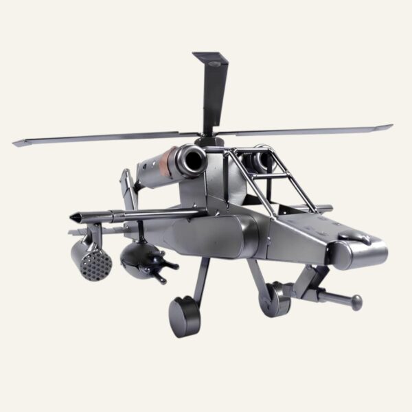 Maquette hélicoptère Apache en métal