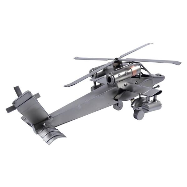 Maquette hélicoptère Apache en métal - idée cadeau aviation