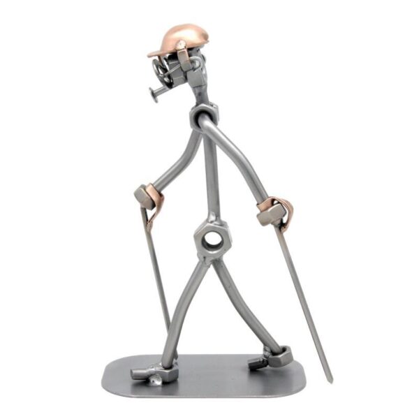 Figurine randonneur homme en métal - Une idée cadeau pour les hommes passionnés de randonnée.