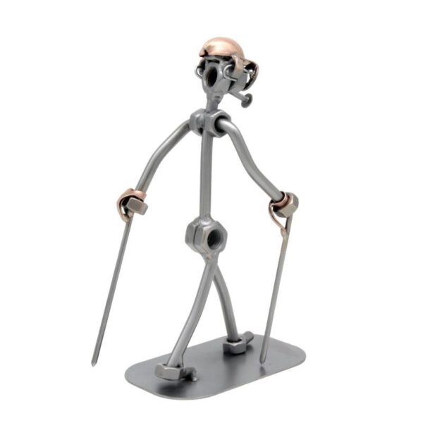 Figurine randonneur homme en métal - Une idée cadeau pour les hommes passionnés de randonnée.