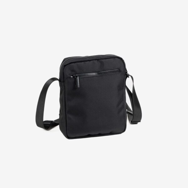 Sac bandoulière hommes en Tissu - Couleur Noir - 21x26x7cm