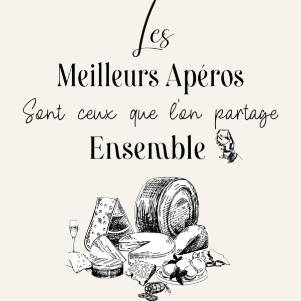 Planche apéro en ardoise et bois à personnaliser