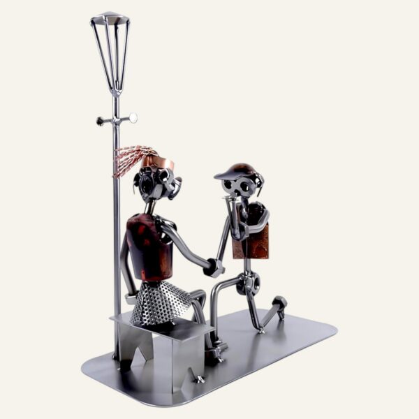 Cadeau demande en mariage - Sculpture couple amoureux