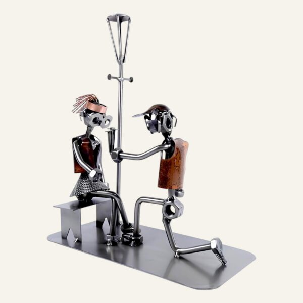Cadeau demande en mariage - Sculpture couple amoureux