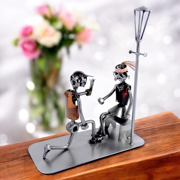 Cadeau demande en mariage - Sculpture couple amoureux