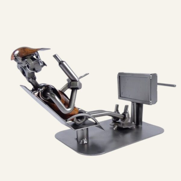 Support télécommande humoristique en métal