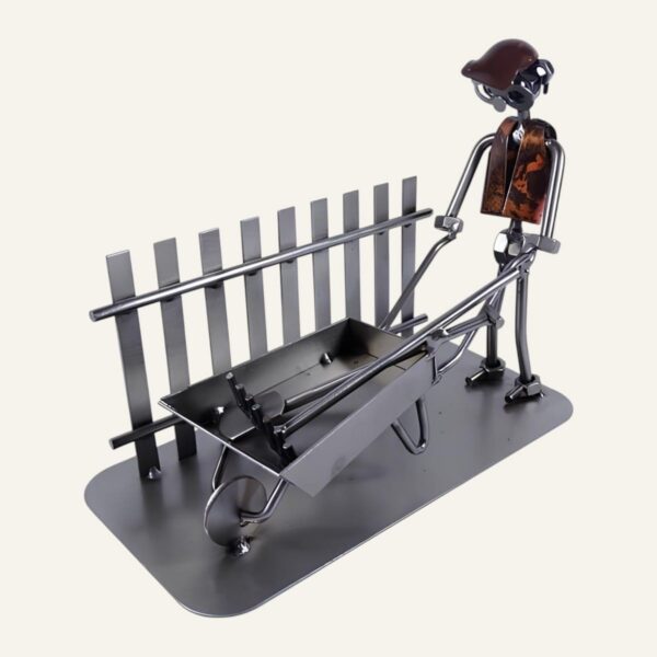 Cadeau paysagiste - Figurine paysagiste en métal