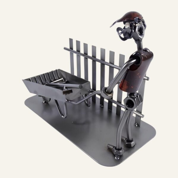 Cadeau paysagiste - Figurine paysagiste en métal