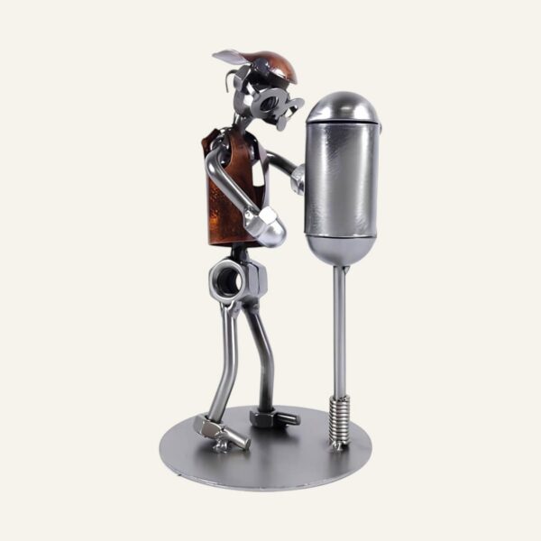 Figurine boxe en métal - Cadeau boxe