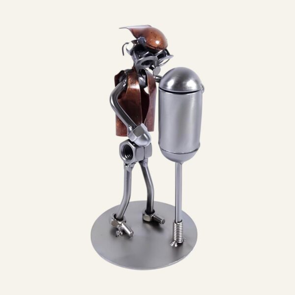 Figurine boxe en métal - Cadeau boxe