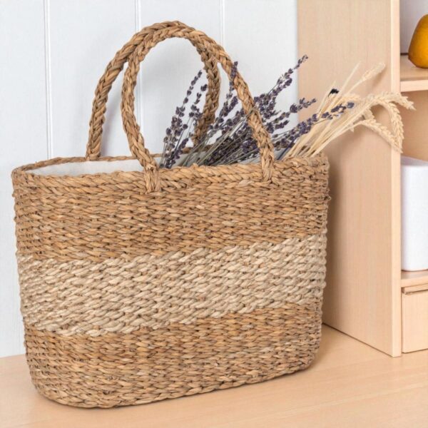 Sac panier femme en Jute