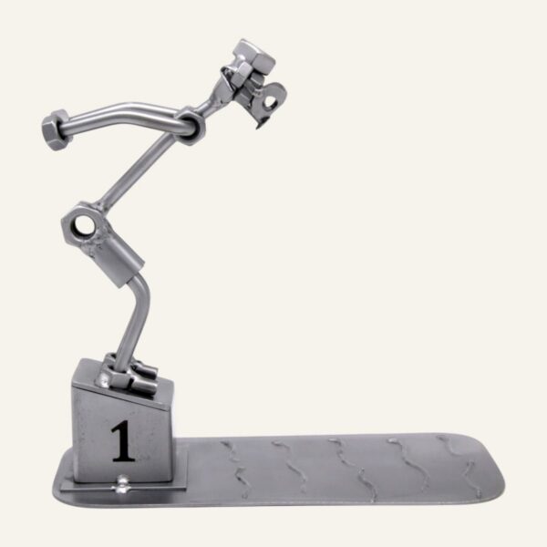 Cadeau natation - Figurine nageur en métal hauteur 18 cm