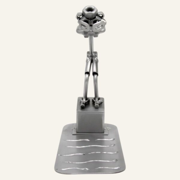 Cadeau natation - Figurine nageur en métal hauteur 18 cm