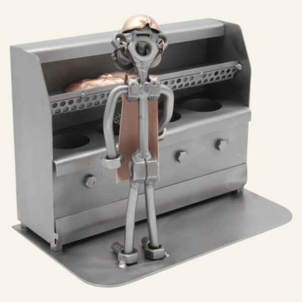 Décoration friterie -Figurine friterie en métal de hauteur 16cm