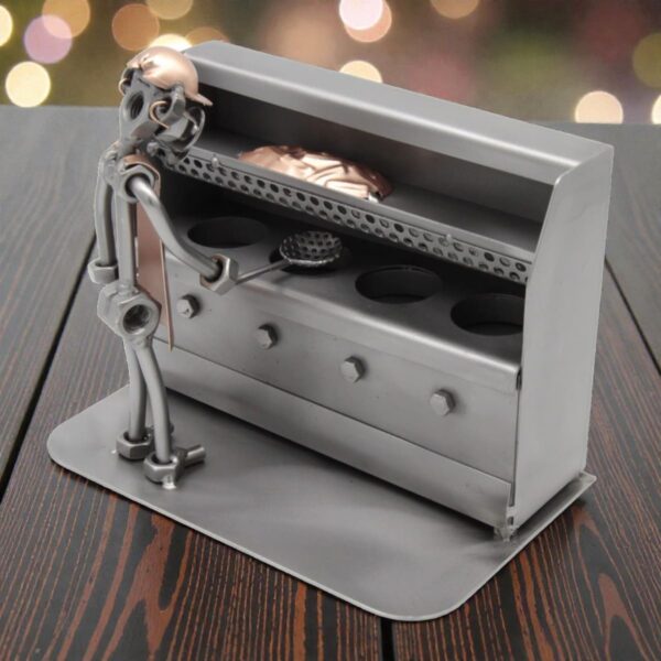 Décoration friterie -Figurine friterie en métal de hauteur 16cm