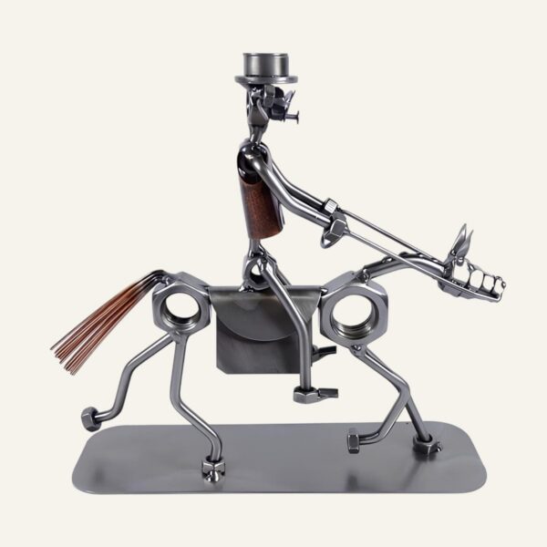 Objet de décoration équestre en fer forgé pour passionné de chevaux