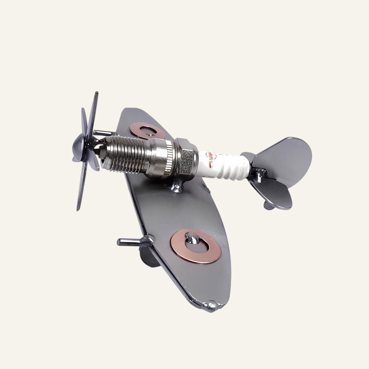 Miniature Spitfire en métal - 13,5 x10 cm - Hauteur : 6cm 3 Miniature Spitfire en metal - Décoration avion secone guerre mondiale