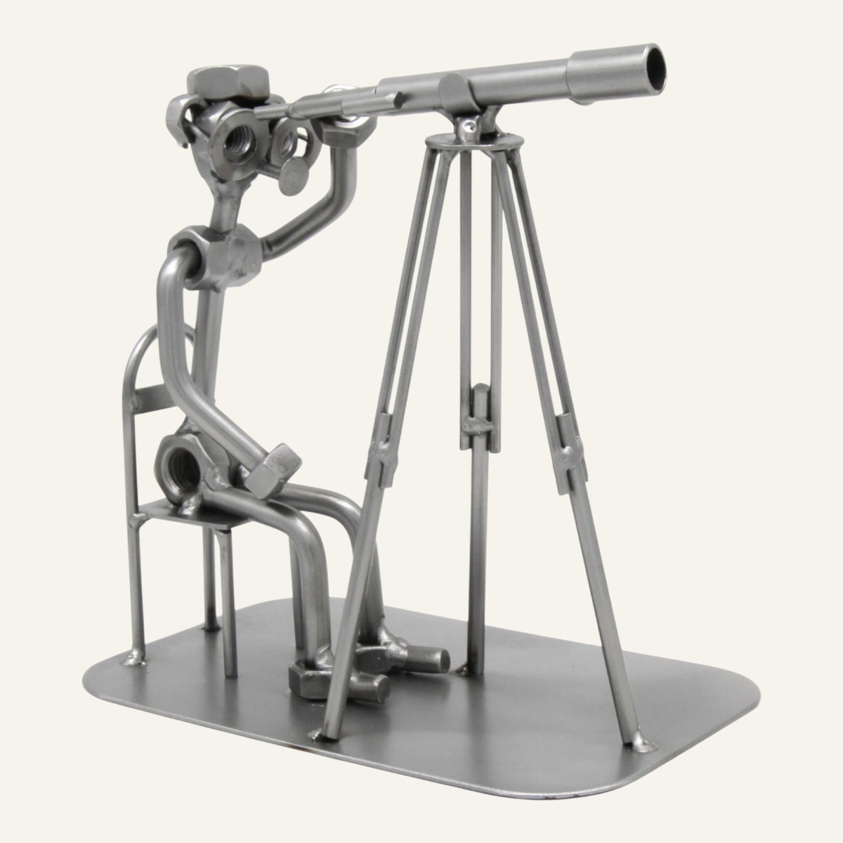 Cadeau original astronomie - Figurine astronome 4 Figurine astronome en métal - Cadeau original astronomie