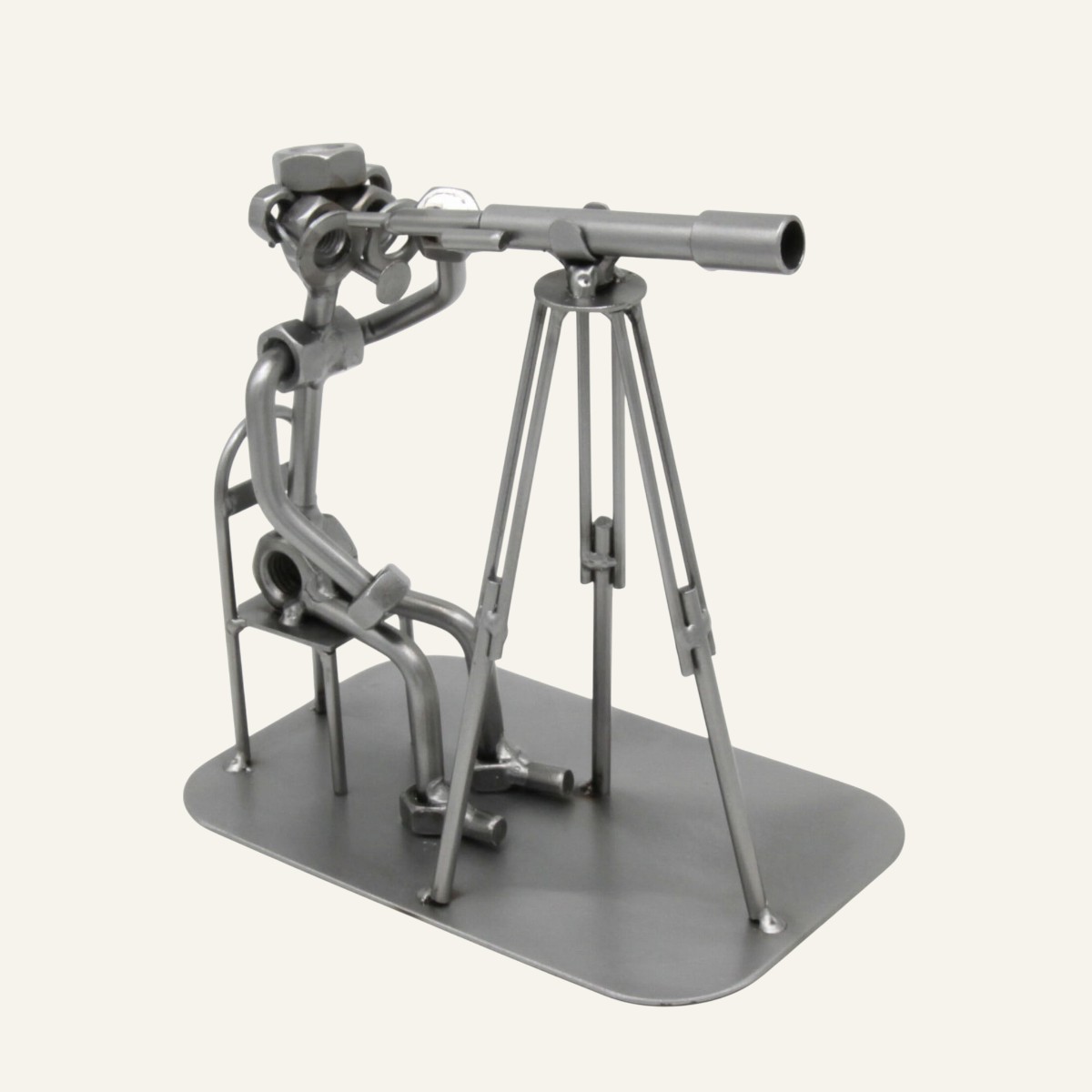 Cadeau original astronomie - Figurine astronome 5 Figurine astronome en métal - Cadeau original astronomie