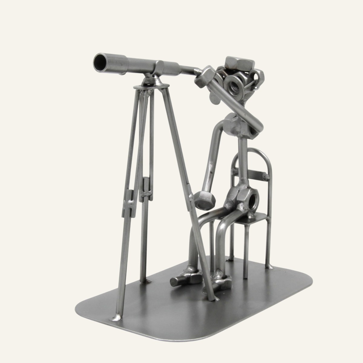 Cadeau original astronomie - Figurine astronome 7 Figurine astronome en métal - Cadeau original astronomie