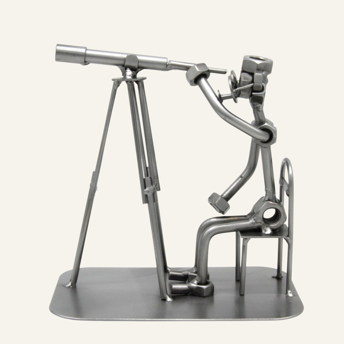 Cadeau original astronomie - Figurine astronome 8 Figurine astronome en métal - Cadeau original astronomie