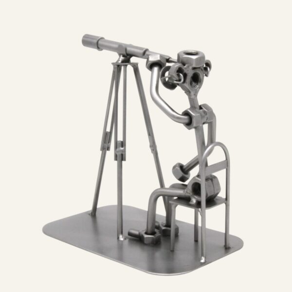 Cadeau original astronomie - Figurine astronome 18 Figurine astronome en métal - Cadeau original astronomie