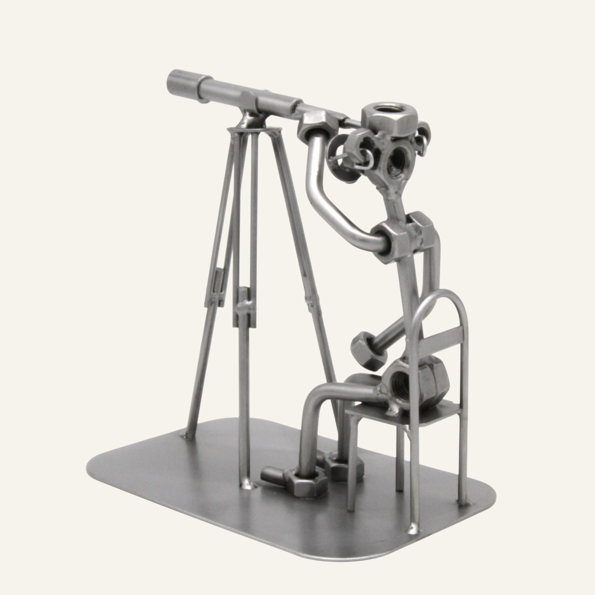 Cadeau original astronomie - Figurine astronome 9 Figurine astronome en métal - Cadeau original astronomie