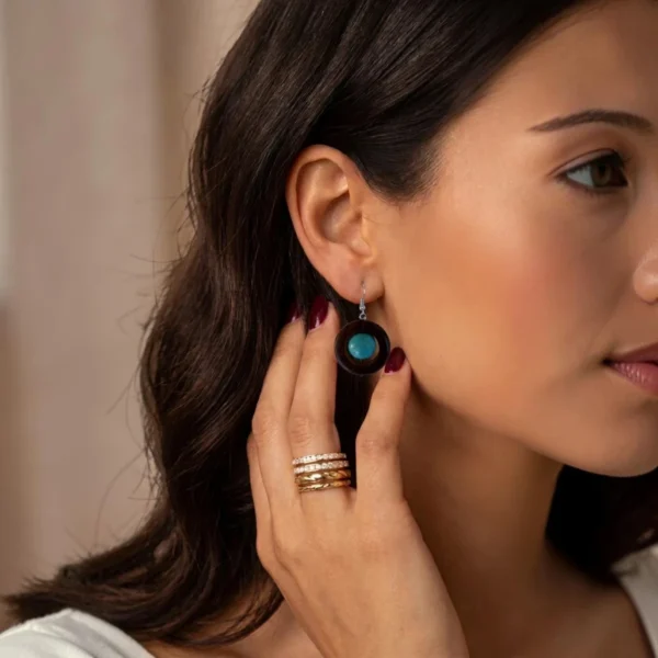 Alternative view of Boucles d'oreilles Azélya