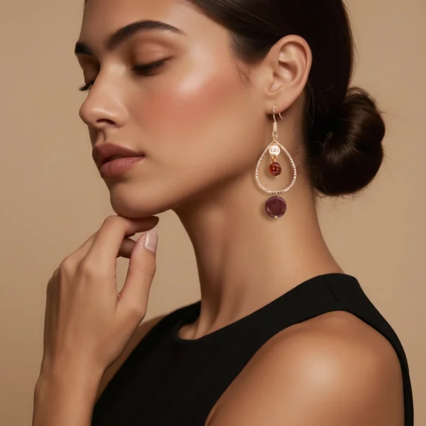 Alternative view of Boucles d'oreilles Dora